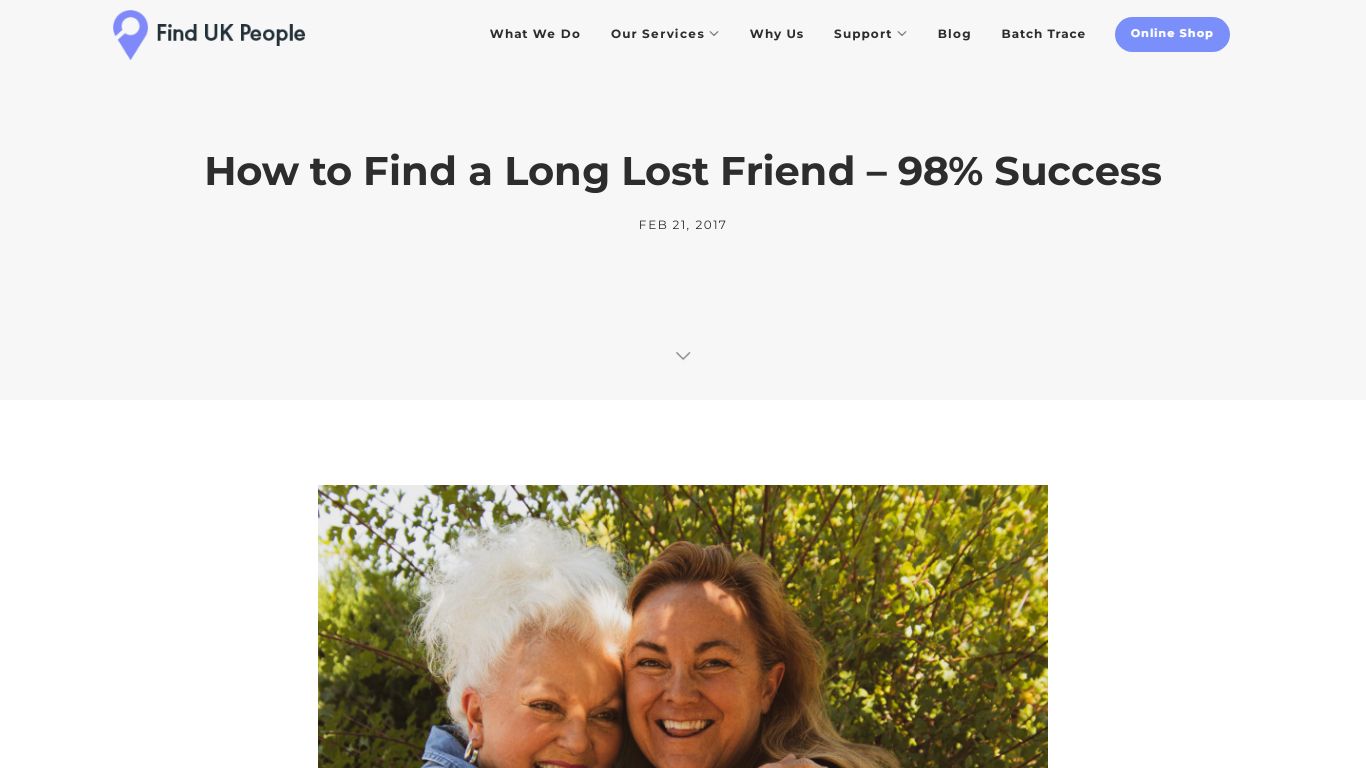 How to Find a Long Lost Friend - 98% Success - Find UK People®